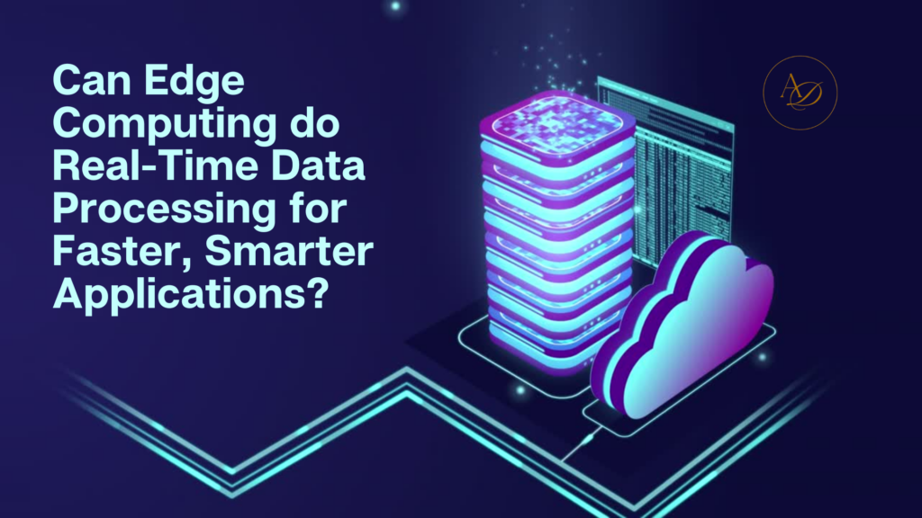 Edge computing diagram showing data processing near data source